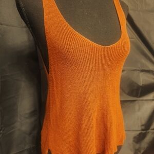 Burnt orange knitted top